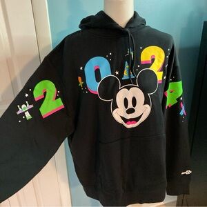 Disney Parks Walt Disney World 2024 Black Hoodie Men's L